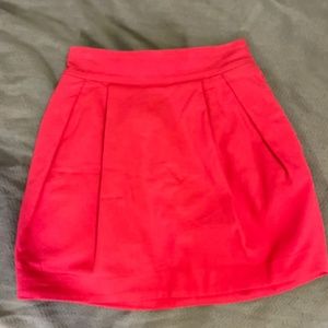 Zara red skirt w/pockets size 2